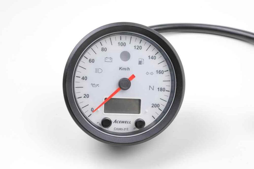 Acewell CA085 Speedometer with White Display - Sport Evolution