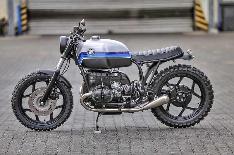 BMW Scrambler SE Concept Bike Édition Spéciale Bleu Argent #1