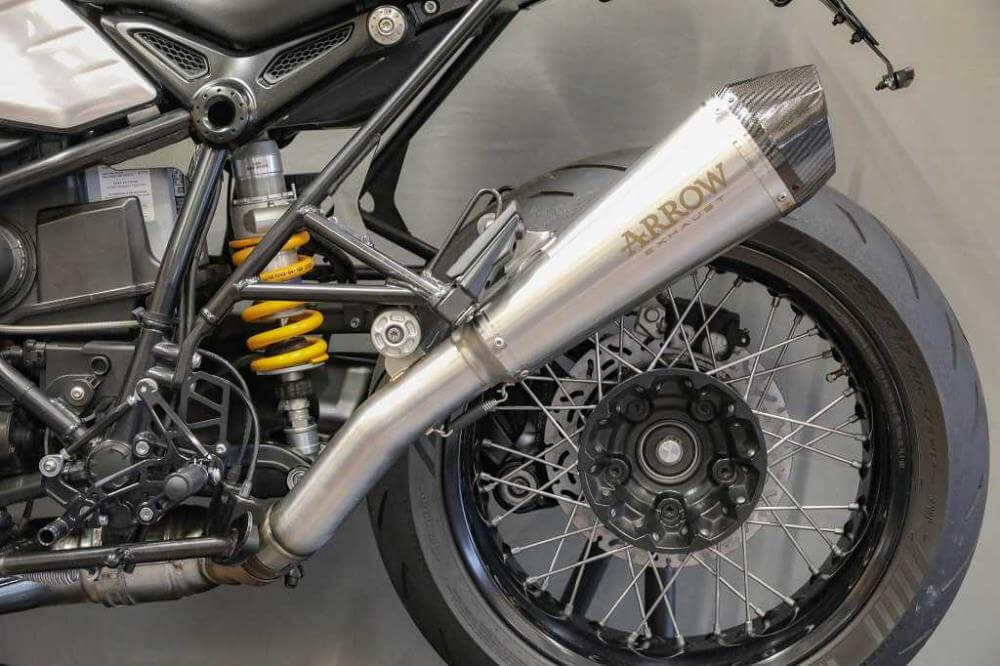 BMW R nineT 14-20 Arrow X-Kone スリップオンマフラー ABE付 ロー