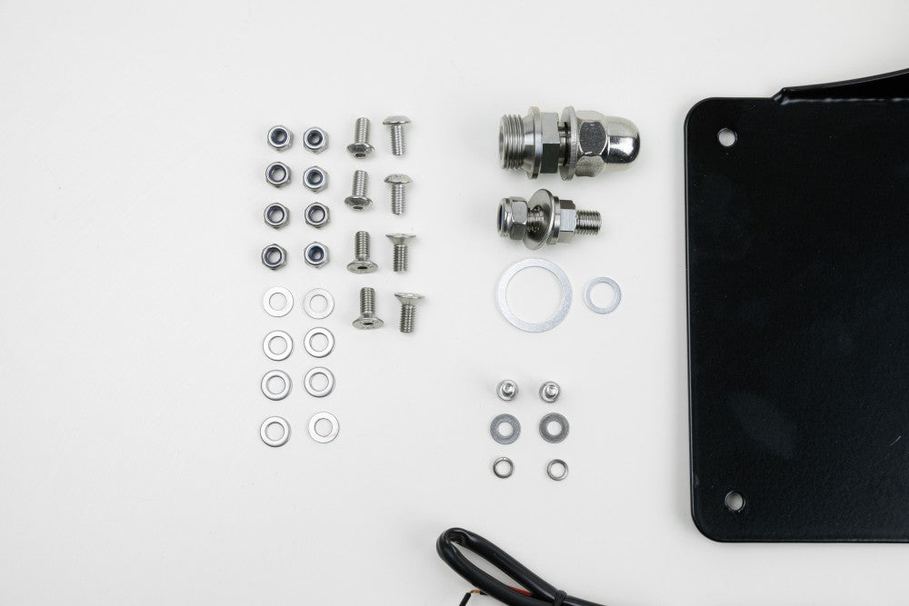 BMW R65 R80 R100 Monolever Twinshock Kennzeichenträger seitlich mit TÜV Gutachten