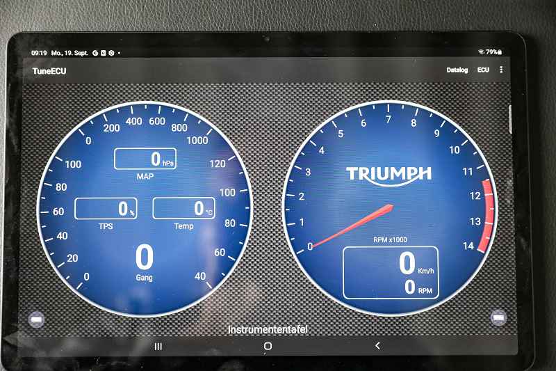 2-Zylinder mit Tune ECU (Android) Mapping erstellen