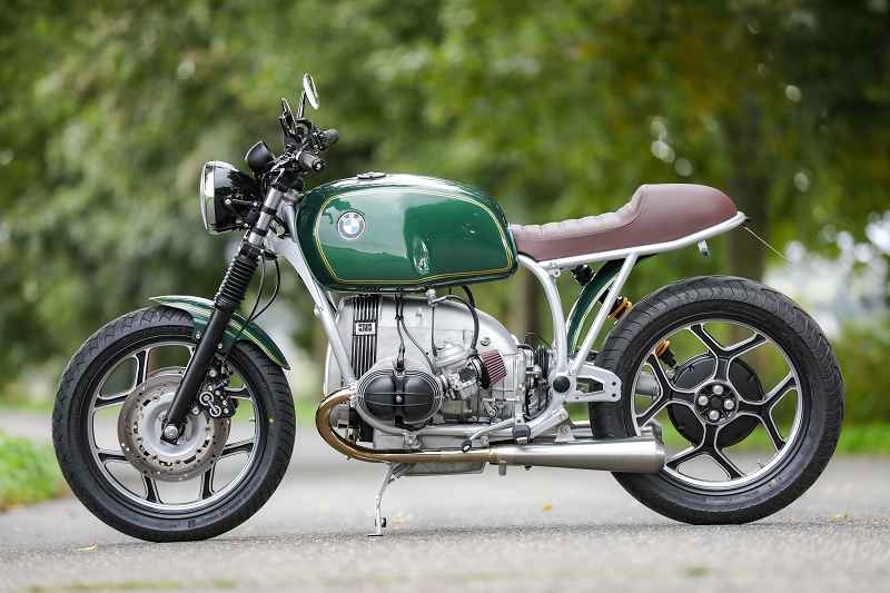 BMW Cafe Racer SE Concept Bike Classic Silver Green