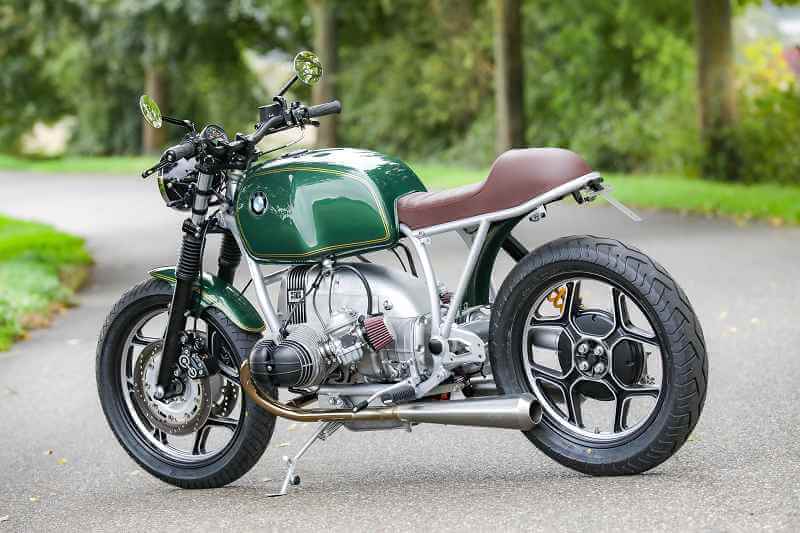 BMW R100 Cafe Racer SE Concept Bike Classic Silver Green