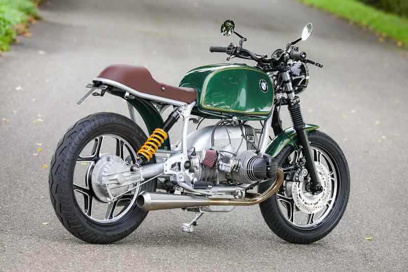 BMW Cafe Racer SE Concept Bike Classic Silver Green