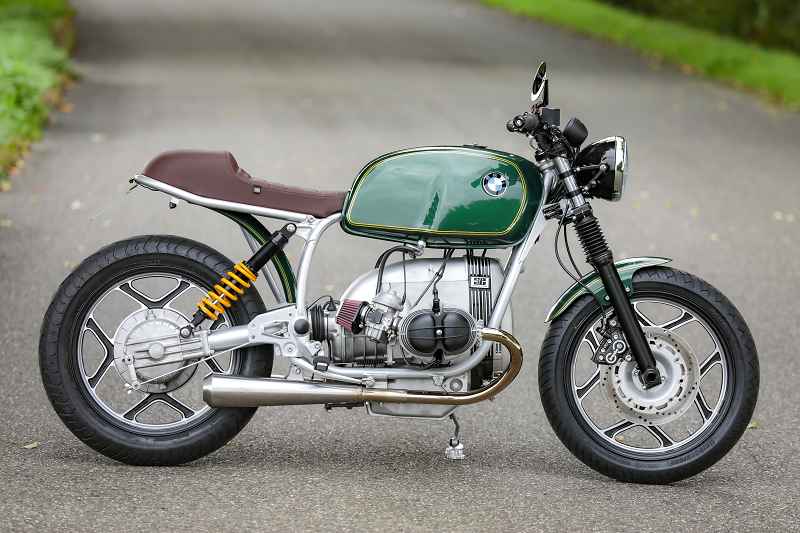 BMW Cafe Racer SE Concept Bike Classic Silver Green