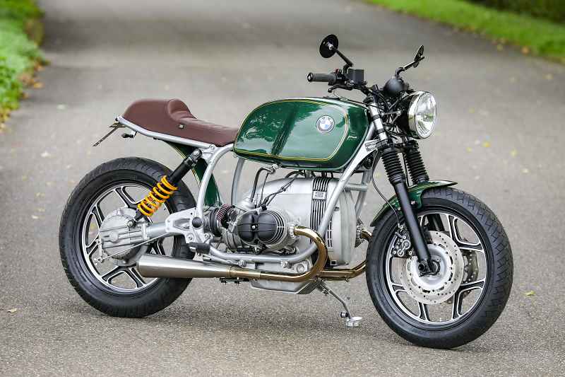 BMW Cafe Racer SE Concept Bike Classic Silver Green