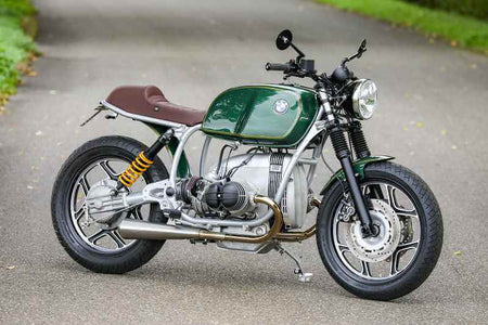 BMW Cafe Racer SE Concept Bike Classic Silver Green