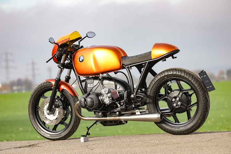 BMW Cafe Racer SE Concept Bike beaming orange