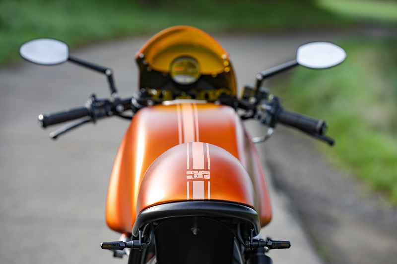 BMW Cafe Racer SE Concept Bike beaming orange