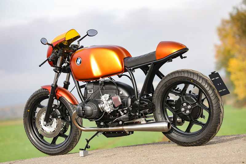 BMW Cafe Racer SE Concept Bike beaming orange