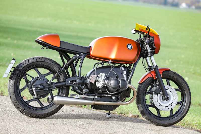 BMW Cafe Racer SE Concept Bike beaming orange