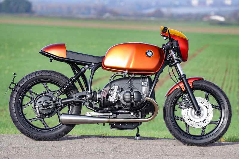BMW Cafe Racer SE Concept Bike beaming orange