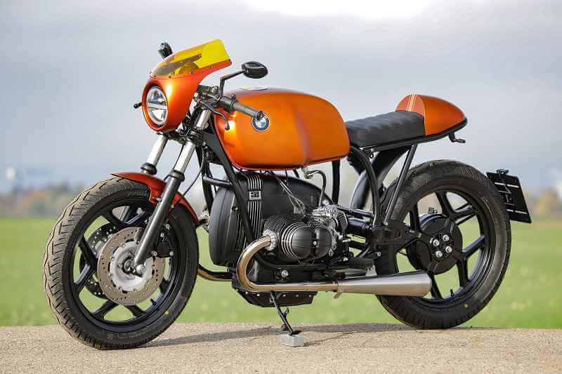 BMW Cafe Racer SE Concept Bike beaming orange