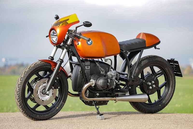 BMW Cafe Racer SE Concept Bike beaming orange