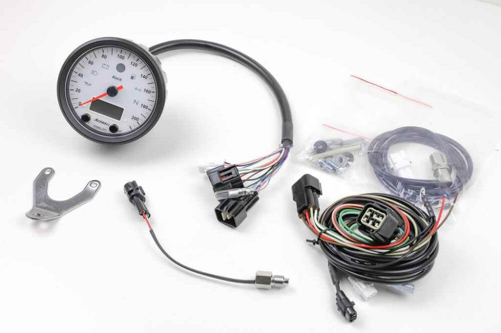 Acewell CA085 Speedometer with White Display - Sport Evolution