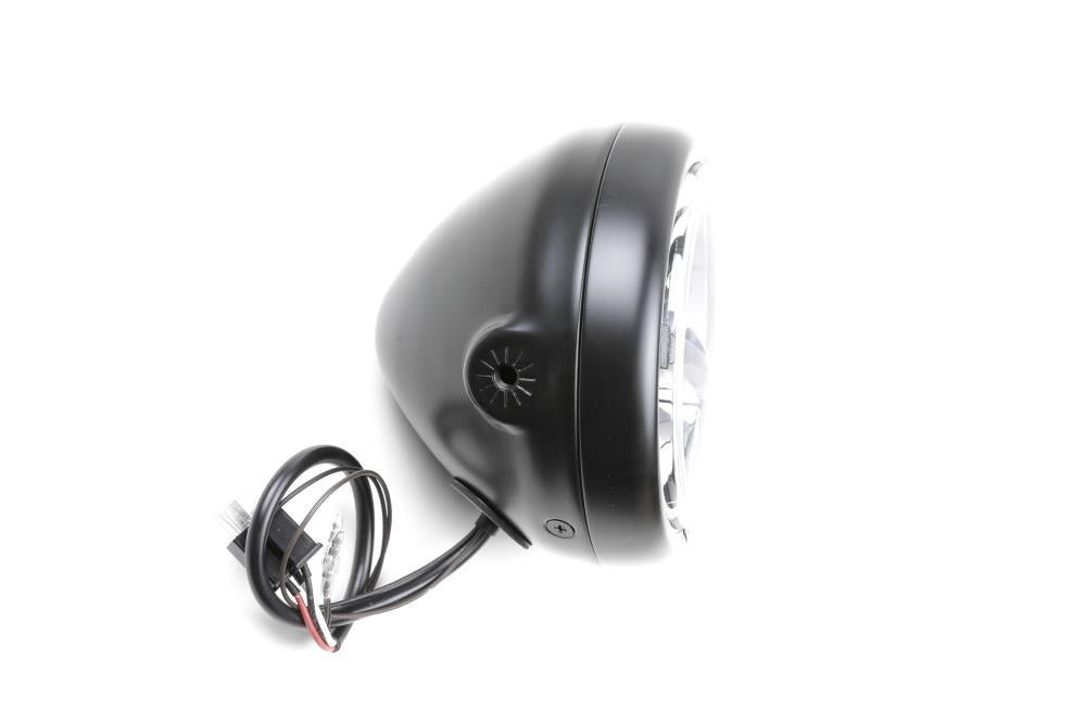 LED-Scheinwerfer Pecos 5 3/4 Zoll schwarz matt, seitliche Befestigung