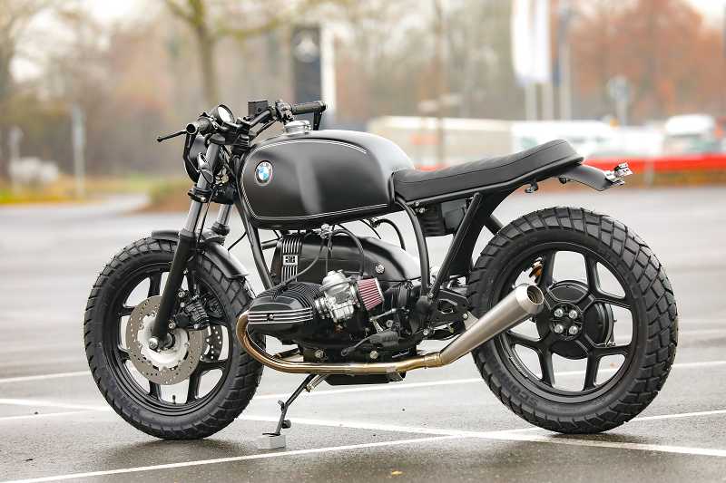 BMW R65 R80 R100 Monolever 2-1 Auspuff slip on hoch mit ABE