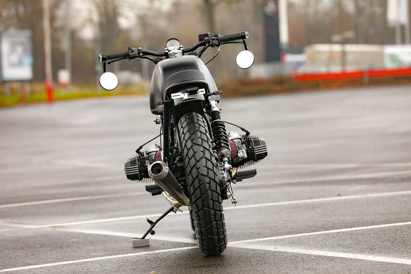 BMW R65 R80 R100 Monolever 2-1 Auspuff slip on hoch mit ABE