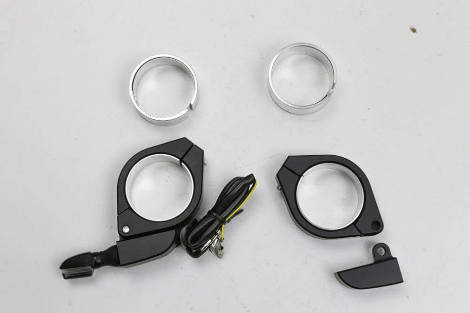 Blinkerhalter Set für Gabelrohre 35-37mm