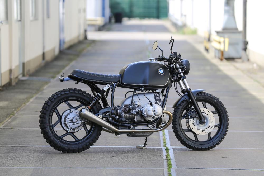 BMW R65 R80 R100 Monolever 2-2 Auspuffanlage hochgelegt mit ABE