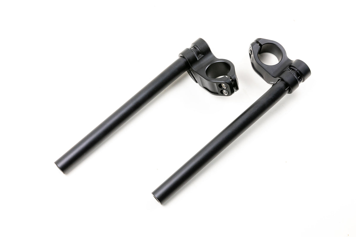 Cafe Racer Stummellenker gekröpft mit 41mm Klemmschellen