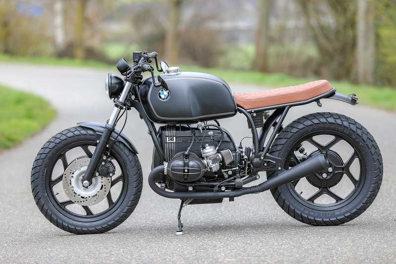 BMW R65 R80 R100 モノレバー用 2-1 スリップオンマフラー（アップ