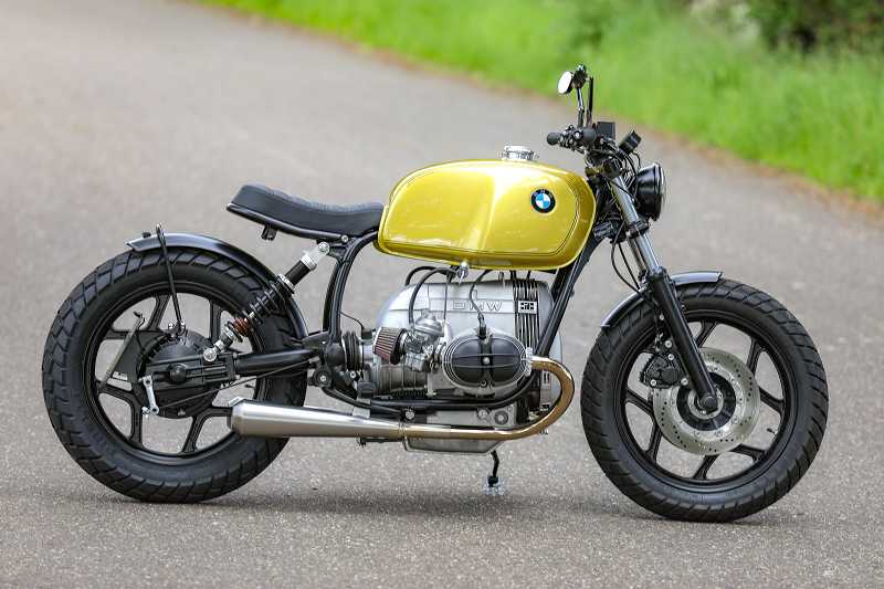 BMW R65 R80 R100 Monolever Bobber 2-2 Slipon Auspuffanlage mit ABE
