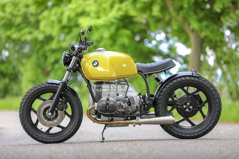 BMW R65 R80 R100 Monolever Bobber 2-2 Slipon Auspuffanlage mit ABE