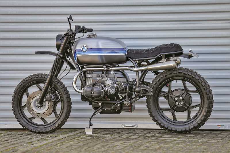 BMW Scrambler SE Concept Bike Dirtbike Edition Blue Silver #3