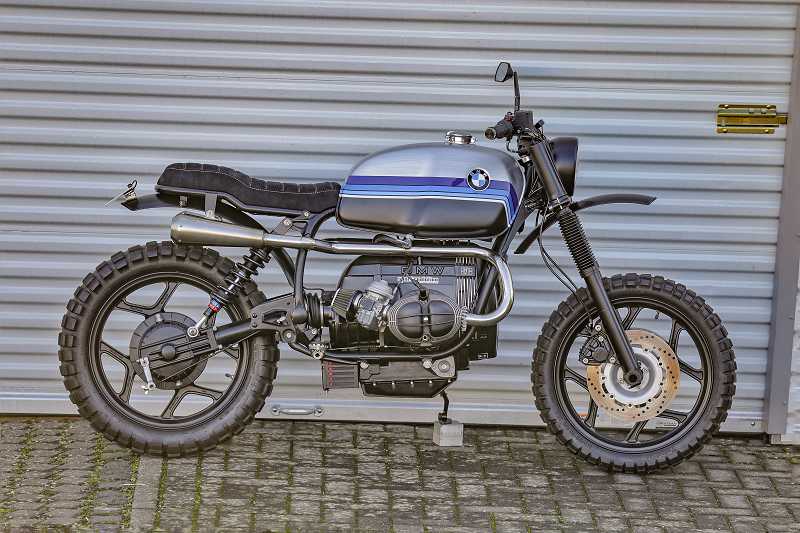BMW Scrambler SE Concept Bike Dirtbike Edition Blue Silver #3