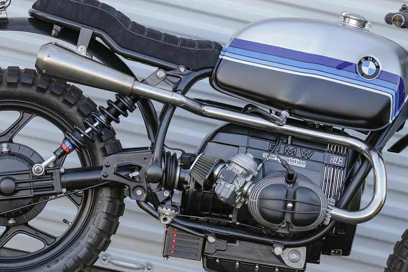 BMW Scrambler SE Concept Bike Dirtbike Edition Blue Silver #3