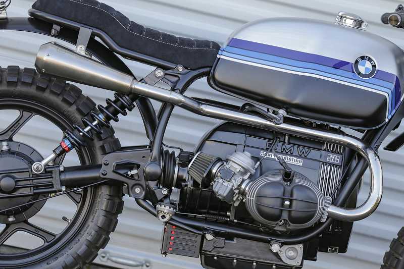 BMW Scrambler SE Concept Bike Dirtbike Edition Blue Silver #3