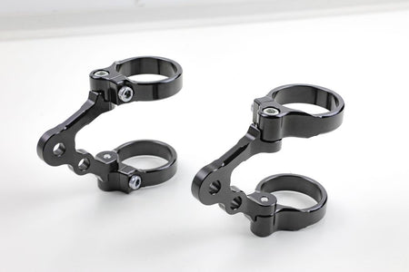 Lampenhalter CNC gefräst mit Blinkeraufnahme für 36mm Gabeldurchmesser