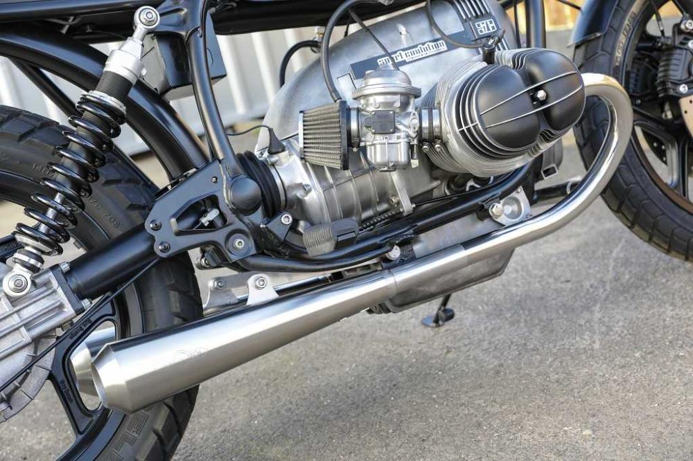 BMW R65 R80 R100 Monolever Bobber 2-2 Slipon Auspuffanlage mit ABE