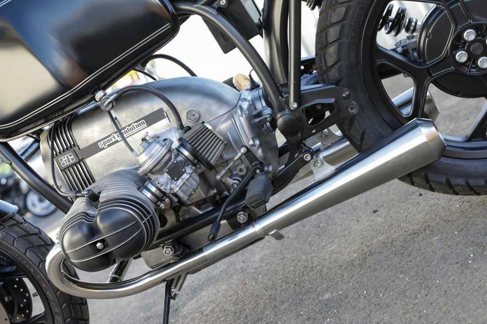 BMW R65 R80 R100 Monolever Bobber 2-2 Slipon Auspuffanlage mit ABE