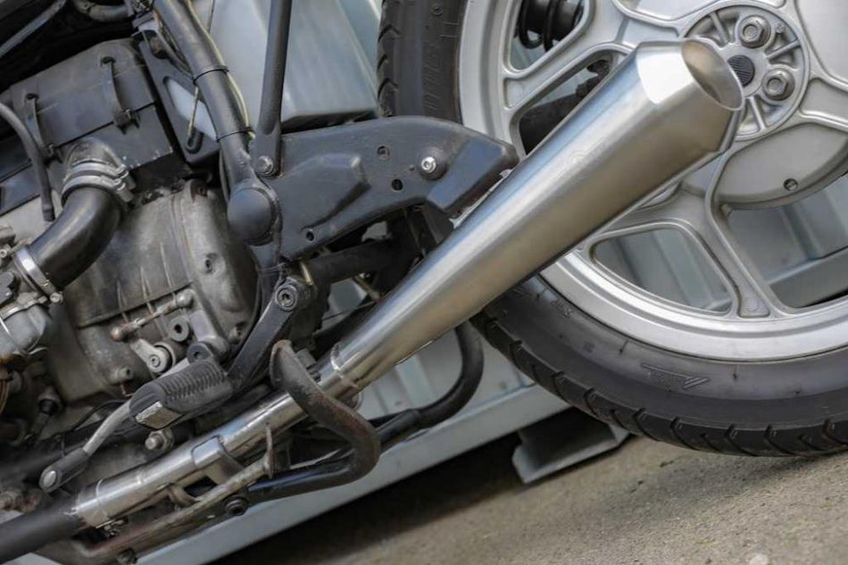 BMW R65 R80 R100 Monolever 2-1 Auspuffanlage für originale Halterung mit ABE