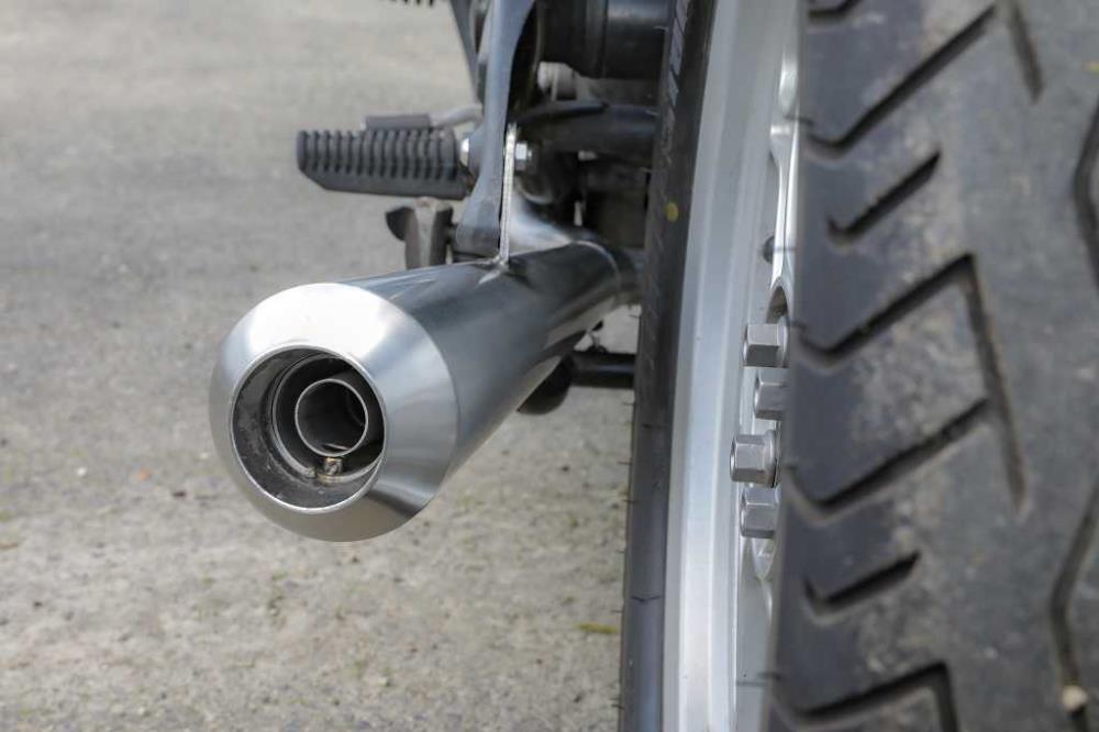 BMW R65 R80 R100 Monolever 2-1 Auspuffanlage für originale Halterung mit ABE