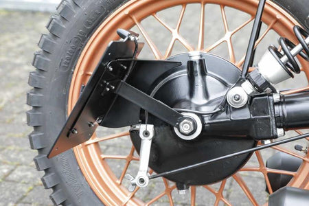 BMW R65 R75 R80 R90 R100 Twinshock Kennzeichenträger seitlich mit TÜV