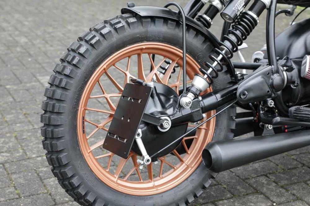 BMW R65 R75 R80 R90 R100 Twinshock Kennzeichenträger seitlich mit TÜV
