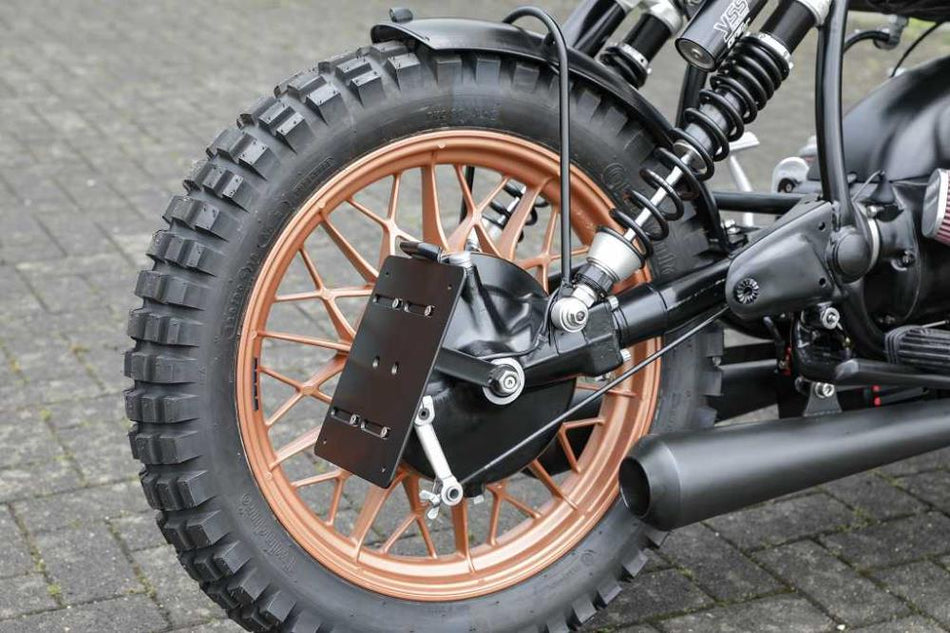BMW R65 R75 R80 R90 R100 Twinshock Kennzeichenträger seitlich mit TÜV