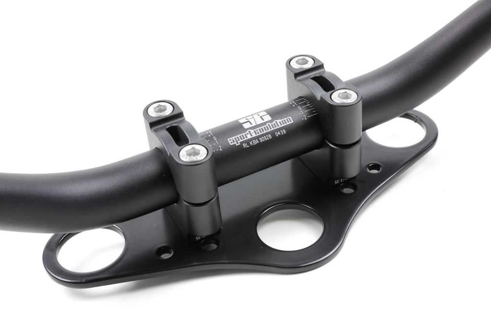 SE Lenkerklemmböcke 28,6mm für originale Gabelbrücke BMW R80 R100 mit TÜV Gutachten