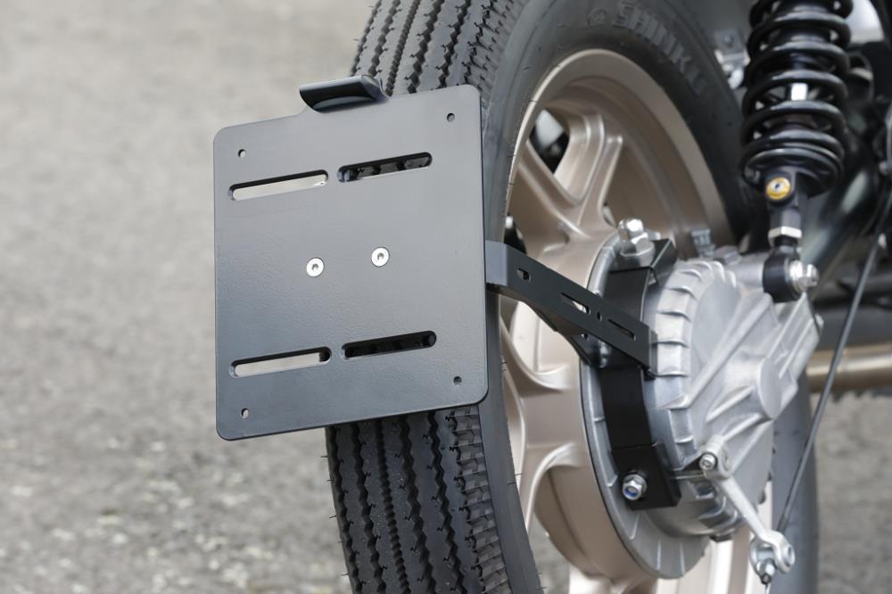 SE Monolever Twinshock Kennzeichenträger mittig mit TÜV Gutachten f. BMW R45 R65 R80 R100