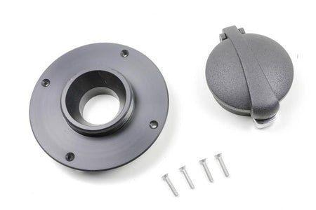 Tankdeckel Monza für BMW K75/100/1100 Modelle inklusive Adapter in schwarz