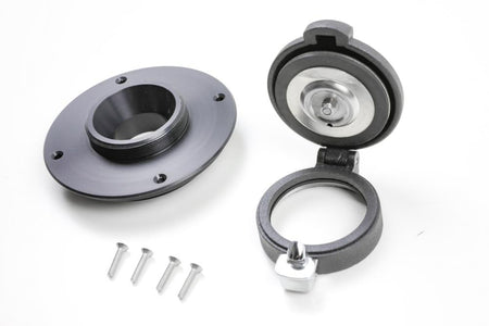 Tankdeckel Monza für BMW K75/100/1100 Modelle inklusive Adapter in schwarz