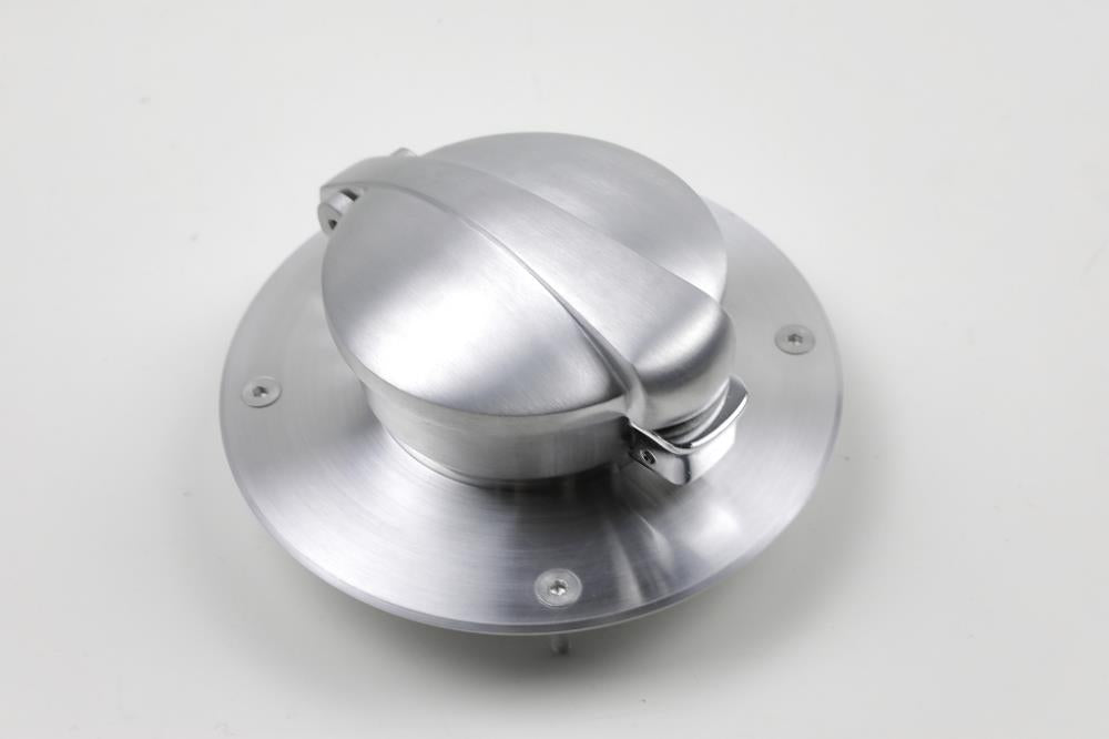 Tankdeckel Monza für BMW K75/100/1100 Modelle inklusive Adapter in Alu gebürstet