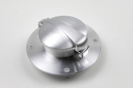 Tankdeckel Monza für BMW K75/100/1100 Modelle inklusive Adapter in Alu gebürstet