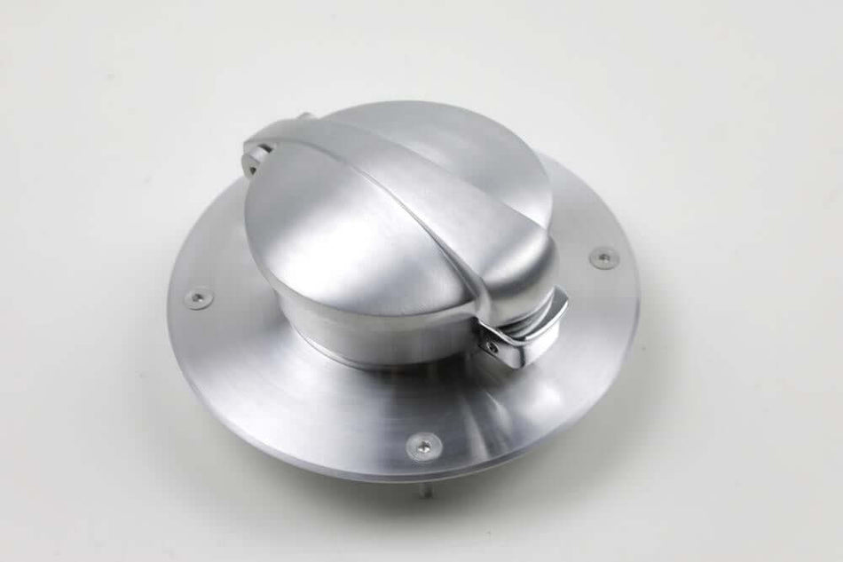 Tankdeckel Monza für BMW K75/100/1100 Modelle inklusive Adapter in Alu gebürstet