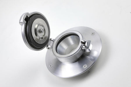 Tankdeckel Monza für BMW K75/100/1100 Modelle inklusive Adapter in Alu gebürstet