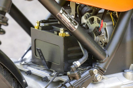 BMW K75 K100 Batteriekasten schwarz pulverbeschichtet