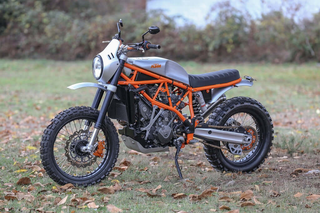 KTM 950 Scrambler individueller Motorrad-Umbau